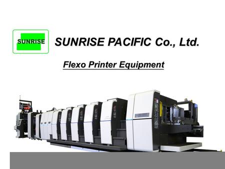 Flexo Printer Equipment