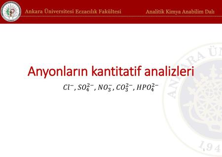 Anyonların kantitatif analizleri