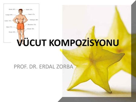 VÜCUT KOMPOZİSYONU PROF. DR. ERDAL ZORBA.