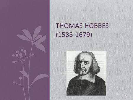 Thomas Hobbes (1588-1679).