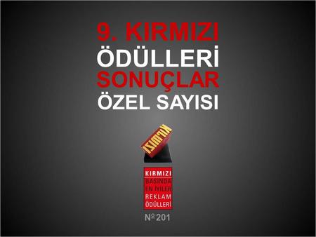 9. KIRMIZI ÖDÜLLERİ SONUÇLAR ÖZEL SAYISI No 201.