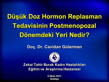 Doç. Dr. Cavidan Gülerman