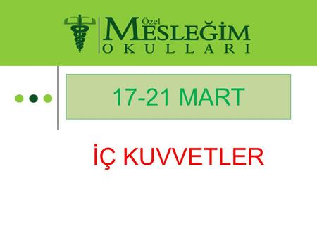 17-21 MART İÇ KUVVETLER.