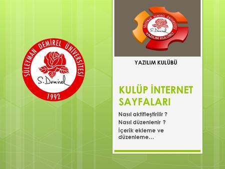 KULÜP İNTERNET SAYFALARI