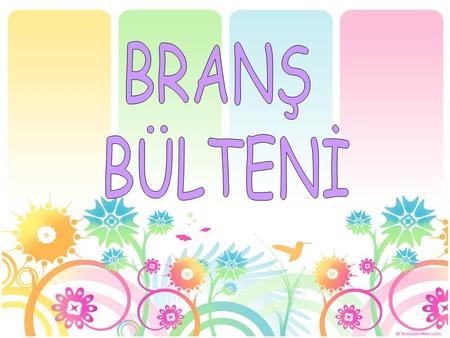 BRANŞ BÜLTENİ.