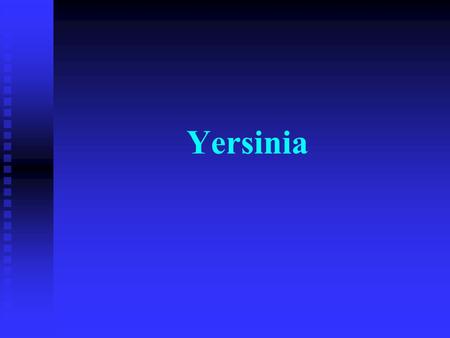 Yersinia.