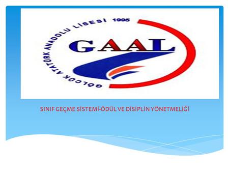 SINIF GEÇME SİSTEMİ-ÖDÜL VE DİSİPLİN YÖNETMELİĞİ