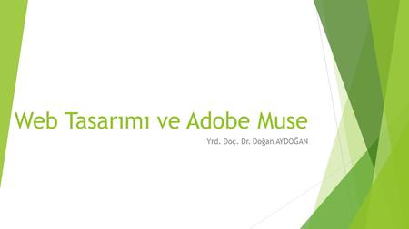 Web Tasarımı ve Adobe Muse