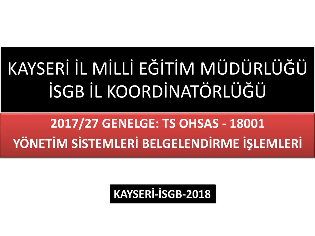 kayseri il milli egitim mudurlugu isgb il koordinatorlugu ppt indir