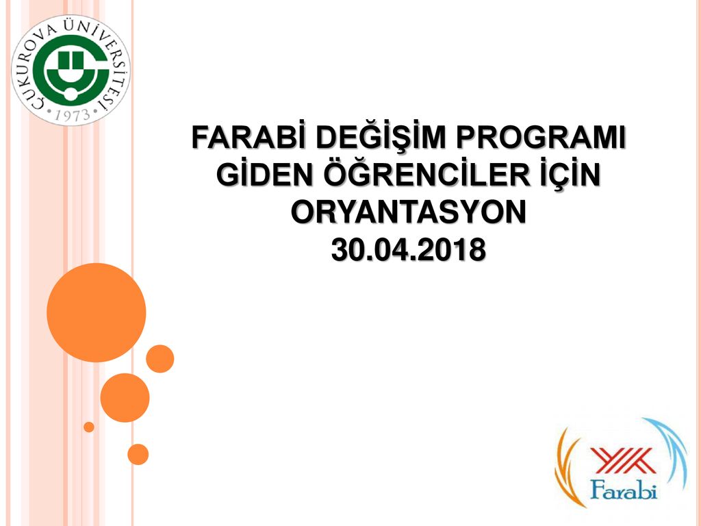 farabi degisim programi giden ogrenciler icin oryantasyon ppt indir