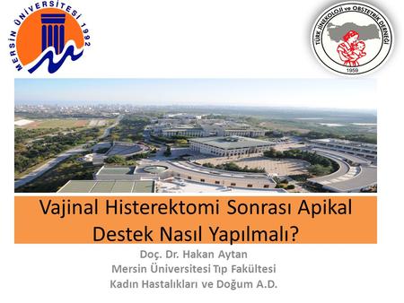 Vajinal Histerektomi Sonrası Apikal Destek Nasıl Yapılmalı?