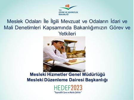 Mesleki Hizmetler Genel Müdürlüğü Mesleki Düzenleme Dairesi Başkanlığı