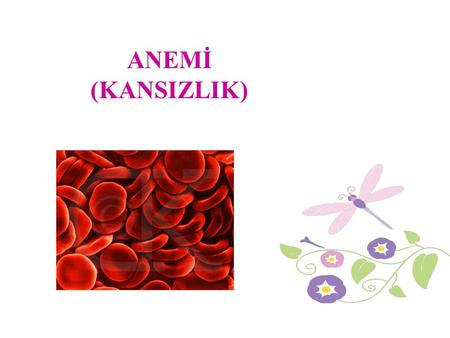 ANEMİ (KANSIZLIK). Vücut dokularında enerji oluşumu için gerekli kimyasal işlemlerde kullanılacak oksijeni taşıyacak yeterlilikte kırmızı kan hücresi.