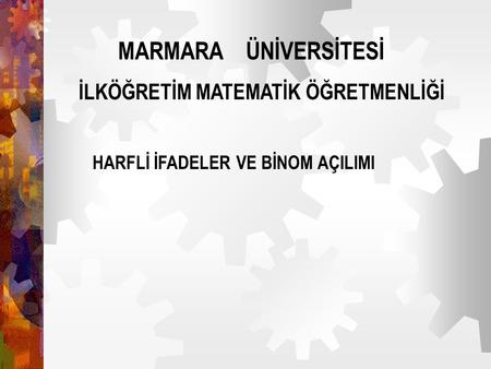 İLKÖĞRETİM MATEMATİK ÖĞRETMENLİĞİ