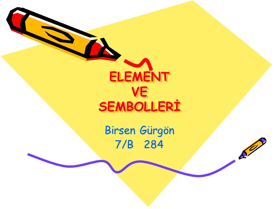 element sembolleri kimyası