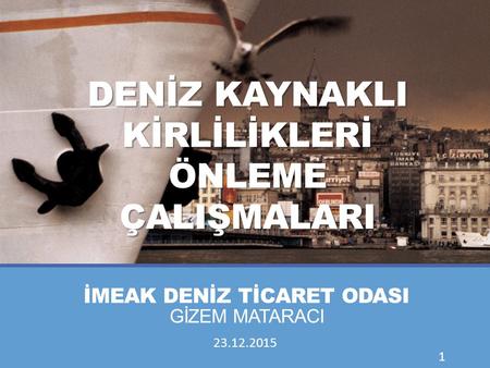 İMEAK DENİZ TİCARET ODASI GİZEM MATARACI