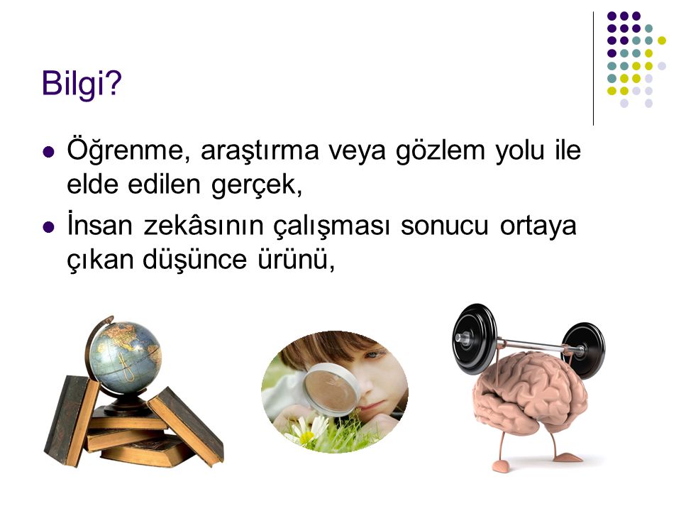 Bilgi Ogrenme Arastirma Veya Gozlem Yolu Ile Elde Edilen Gercek Ppt Indir