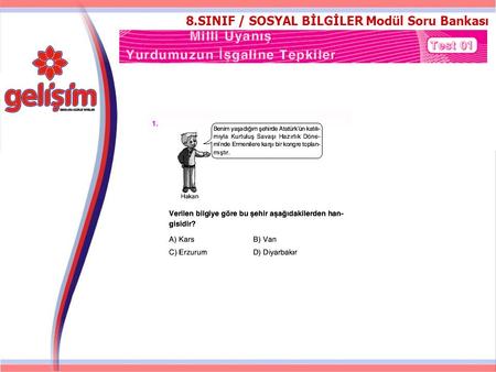 8.SINIF / SOSYAL BİLGİLER Modül Soru Bankası.
