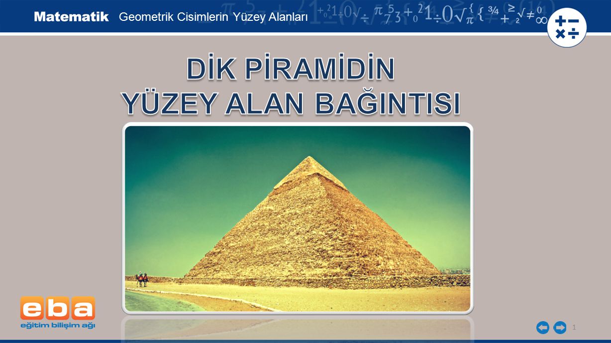 üçgen piramidin yüzey alanı