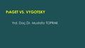 Yrd. Doç.Dr. Mustafa TOPRAK PıAGET VS. VYGOTSKY. BİLİŞSEL GELİŞİM KURAMLARI  Bilişsel gelişim de insanoğlunun bilgiyi edinme, bellekte işleme ve tutma,