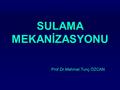 SULAMA MEKANİZASYONU Prof.Dr.Mehmet Tunç ÖZCAN. Pompaj Tesislerinde Düzenlemeler.