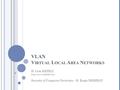 VLAN V IRTUAL L OCAL A REA N ETWORKS H. Cem KEFELİ  Security of Computer Networks – H. Engin DEMİRAY.