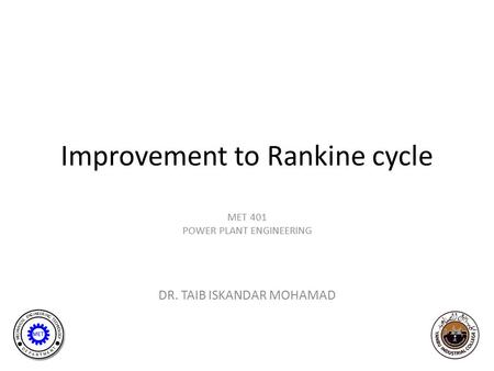 Improvement to Rankine cycle