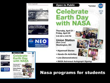 Nasa programs for students.
