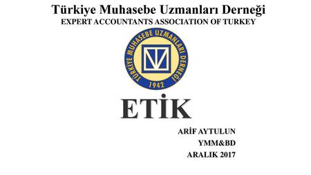 ARİF AYTULUN YMM&BD ARALIK 2017