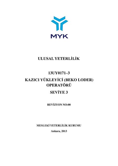 KAZICI YÜKLEYİCİ (BEKO LODER)