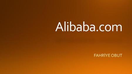 Alibaba.com FAHRİYE OBUT.