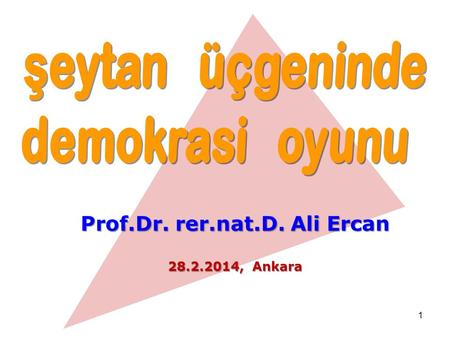 Prof.Dr. rer.nat.D. Ali Ercan