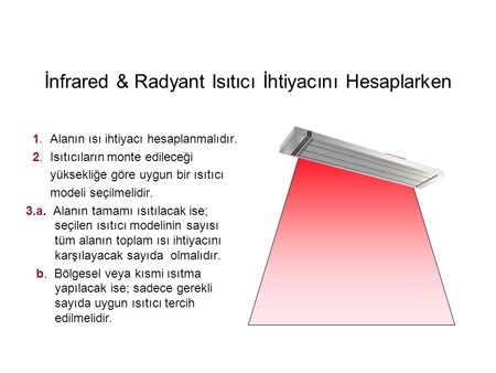 İnfrared & Radyant Isıtıcı İhtiyacını Hesaplarken
