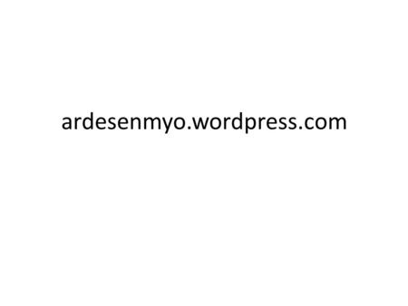 Ardesenmyo.wordpress.com.