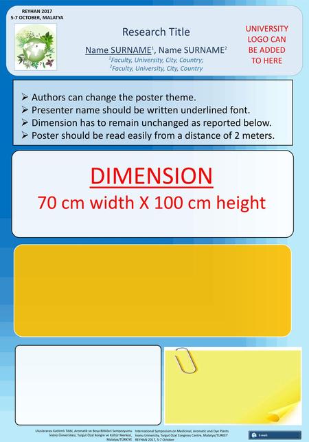 DIMENSION 70 cm width X 100 cm height Research Title