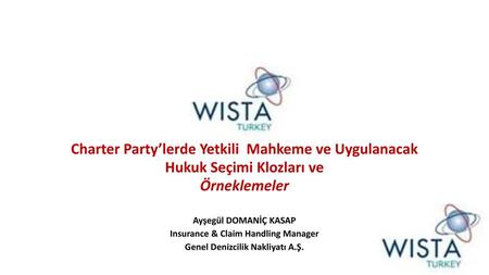 Charter Party’lerde Yetkili Mahkeme ve Uygulanacak