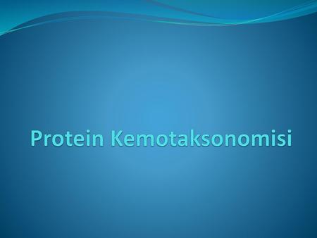 Protein Kemotaksonomisi