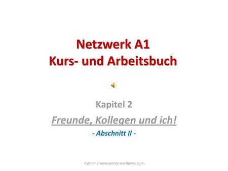 Netzwerk A1 Kurs- und Arbeitsbuch