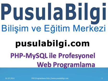 PHP-MySQL ile Profesyonel Web Programlama