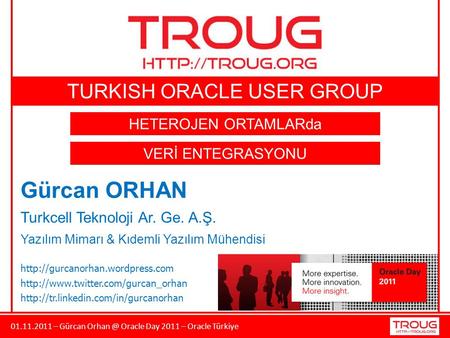 TURKISH ORACLE USER GROUP