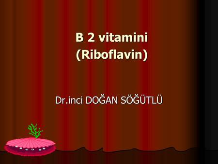 B 2 vitamini (Riboflavin)