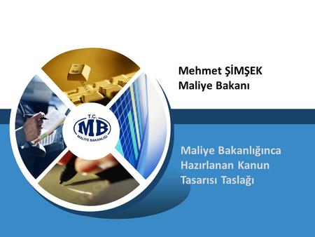 Maliye Bakanlığınca Hazırlanan Kanun Tasarısı Taslağı 1 Mehmet ŞİMŞEK Maliye Bakanı.