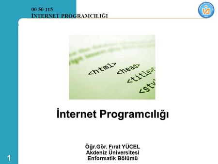İnternet Programcılığı