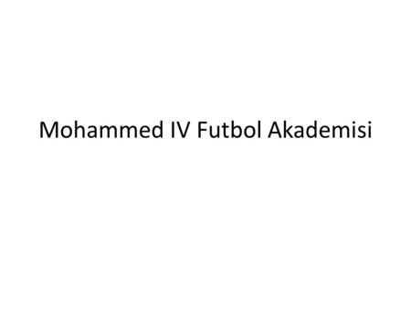 Mohammed IV Futbol Akademisi. Proje Yeri: FasFas Proje Ofisi: Groupe 3 Architectes, SaléGroupe 3 ArchitectesSalé İşveren: Association Mohammed VI de.