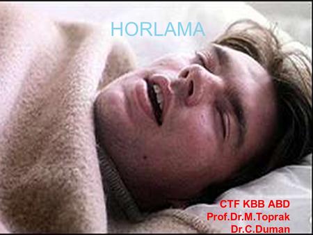 HORLAMA CTF KBB ABD Prof.Dr.M.Toprak Dr.C.Duman.