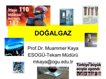 Prof.Dr. Muammer Kaya ESOGÜ-Tekam Müdürü