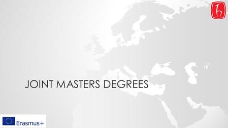 JOINT MASTERS DEGREES.