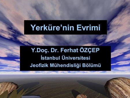 İstanbul Üniversitesi Jeofizik Mühendisliği Bölümü