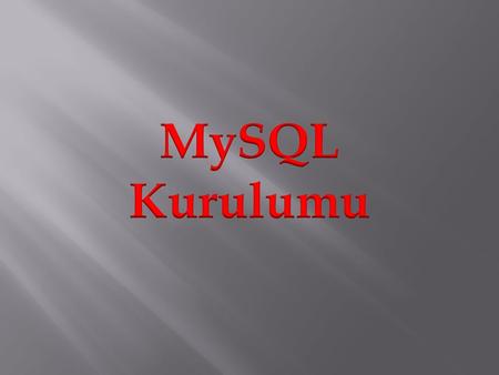 MySQL Download Islemleri MySql veri tabaninin kurulumu icin oncelikle www.mysql.com/downloads linkinden MySQL installer MSI’ini indirmemiz gerekiyor.