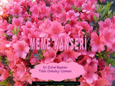 MEME KANSERİ Dr.Zuhal Başkan Tıbbi Onkoloji Uzmanı Sağlık Slaytları